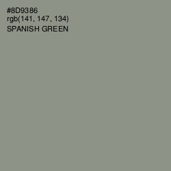 #8D9386 - Spanish Green Color Image